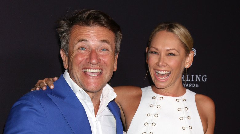 Robert Herjavec and Kym Johnson on the red carpet