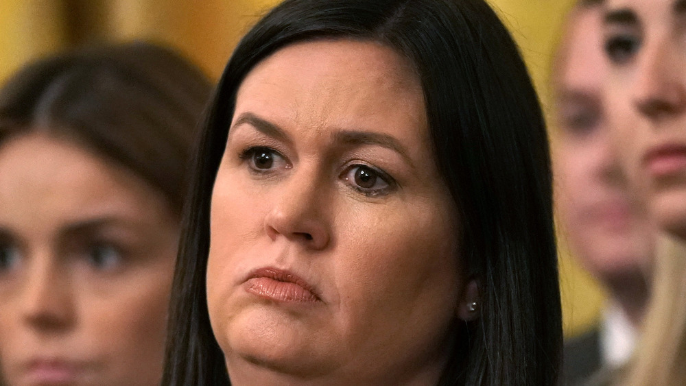 Sarah Huckabee Sanders at a White House event
