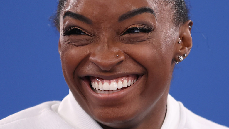 Simone Biles smiling