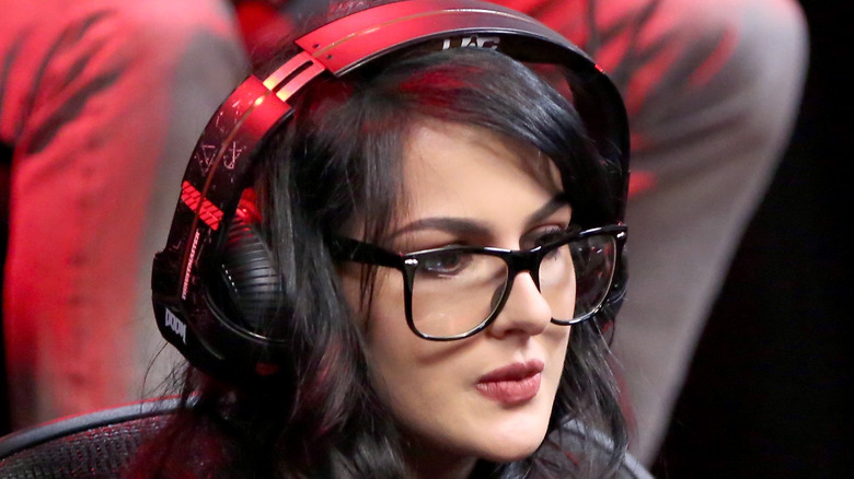 SSSniperwolf wearing a gaming headset