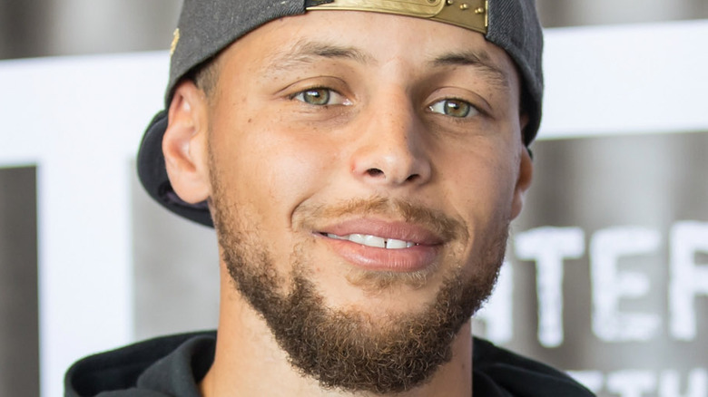 Steph Curry smiling