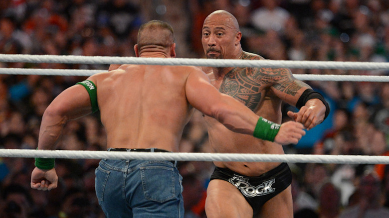 The Rock and John Cena at WrestleMania 29
