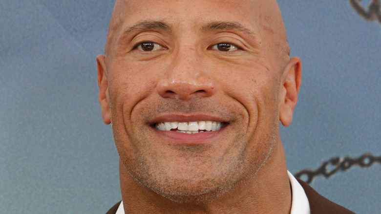 Dwayne Johnson smiling