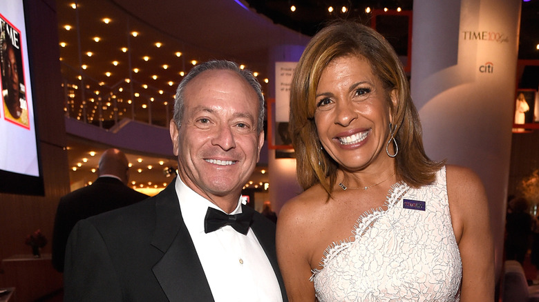 Hoda Kotb and Joel Schiffman pose in 2018