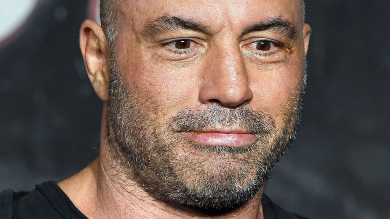 Joe Rogan looking down