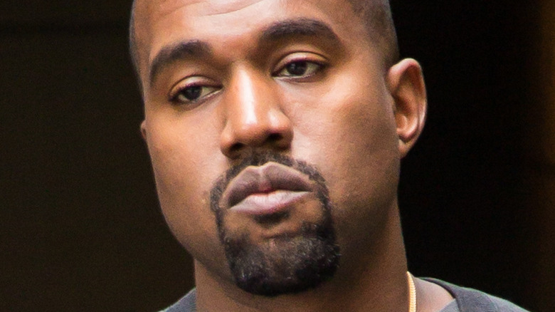 Kanye West scowling 