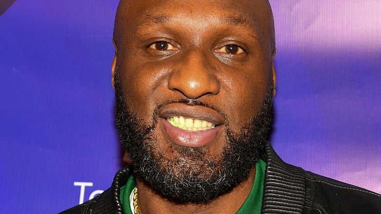 Lamar Odom smiles