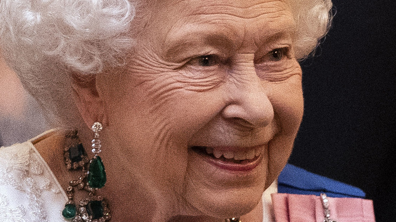 Queen Elizabeth smiling