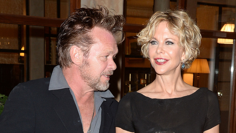 John Mellencamp speaking to Meg Ryan