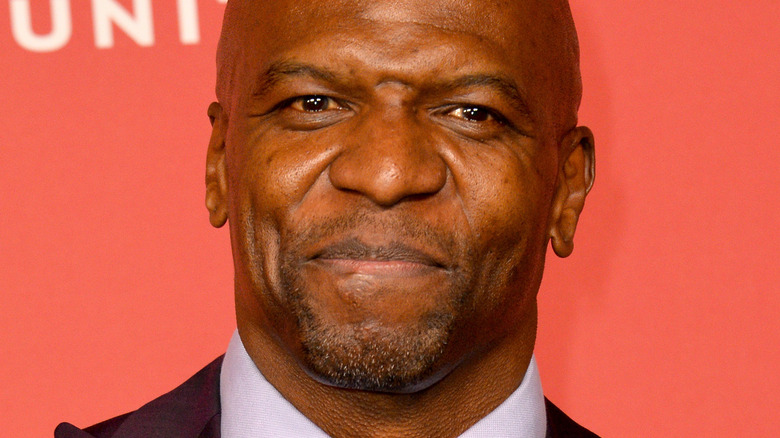 Terry Crews poses on a red carpet