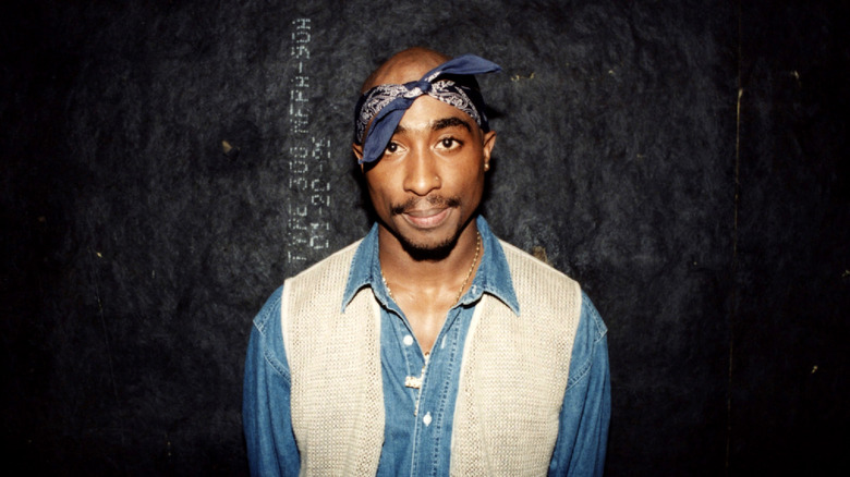 Tupac Shakur posing