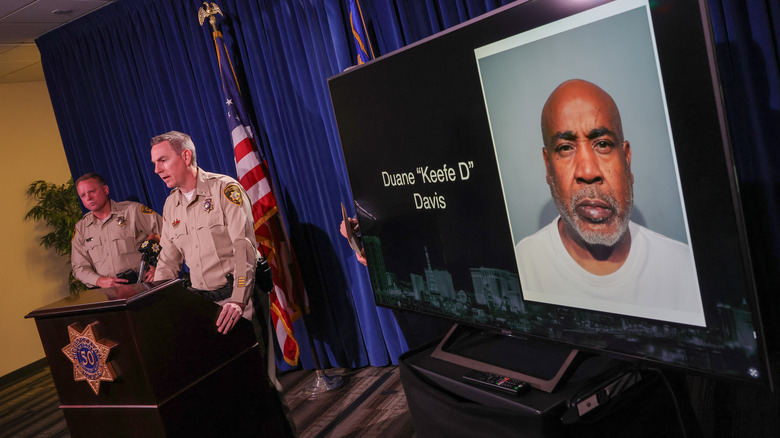 A photo of Duane Davis at the press conference