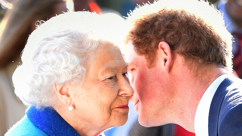 Queen Elizabeth and Prince Harry