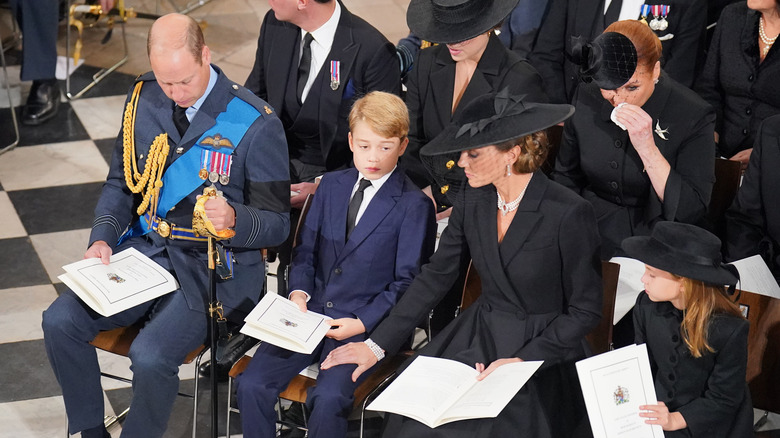 The royal family grieves