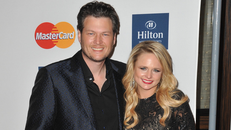 Blake Shelton and Miranda Lambert smiling