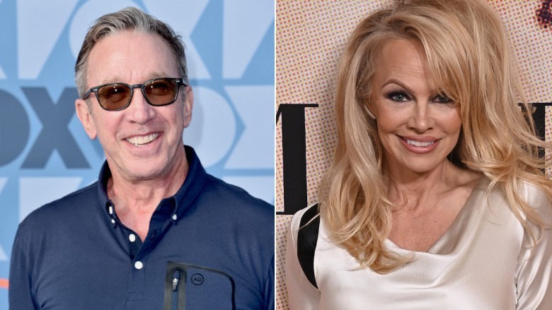 Tim Allen on red carpet; Pamela Anderson on red carpet