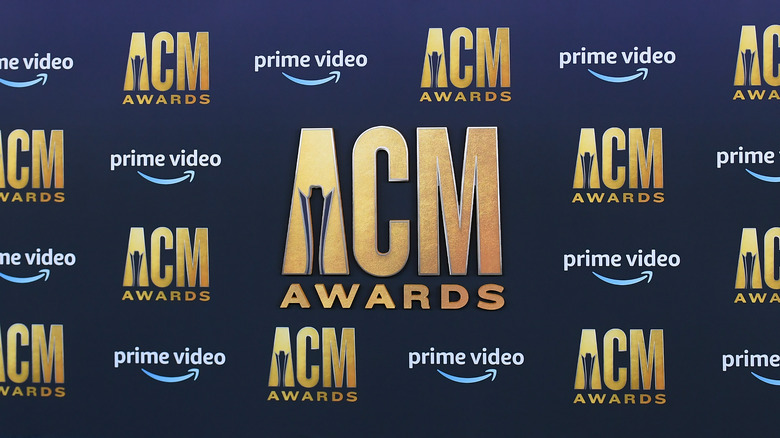 The ACM Awards logo surrounded by the Prime Video logo