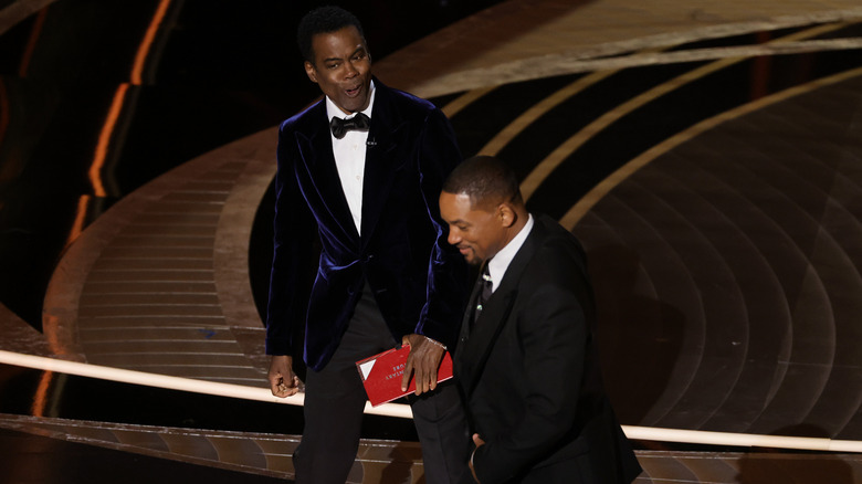 Will Smith slapping Chris Rock