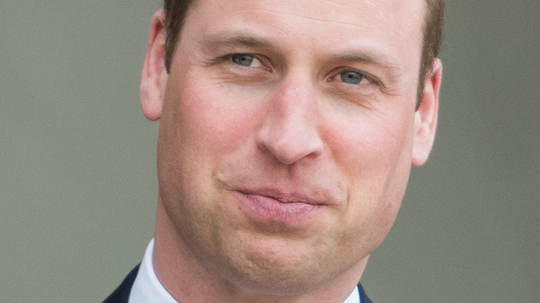 Prince William pursed lips