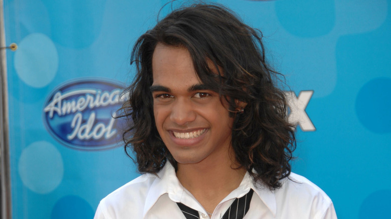Sanjaya Malakar smiling at an American Idol event