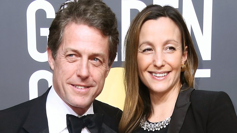 Hugh Grant and Anna Eberstein