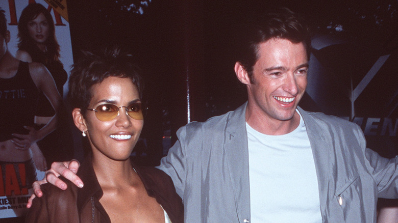Hugh Jackman and Halle Berry posing together