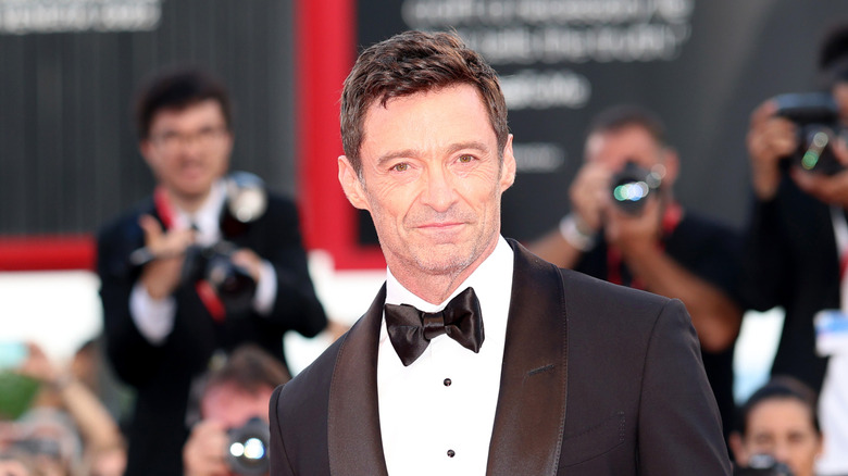 Hugh Jackman on the red carpet.