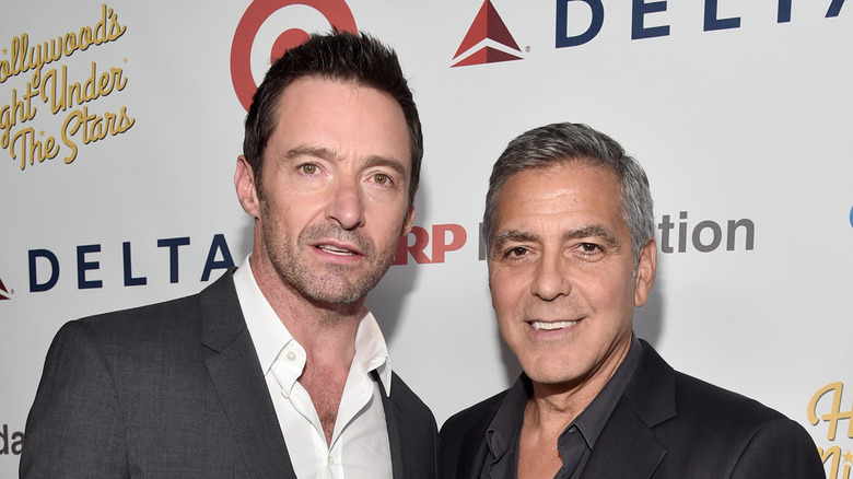 hugh jackman with george clooney