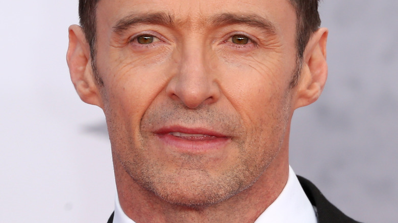 Hugh Jackman stares into middle distance