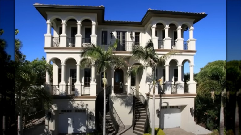 Exterior of Hulk Hogan's house in Clearwater, Florida