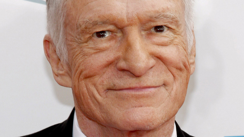 Hugh Hefner smiling