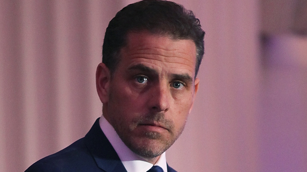 Hunter Biden staring