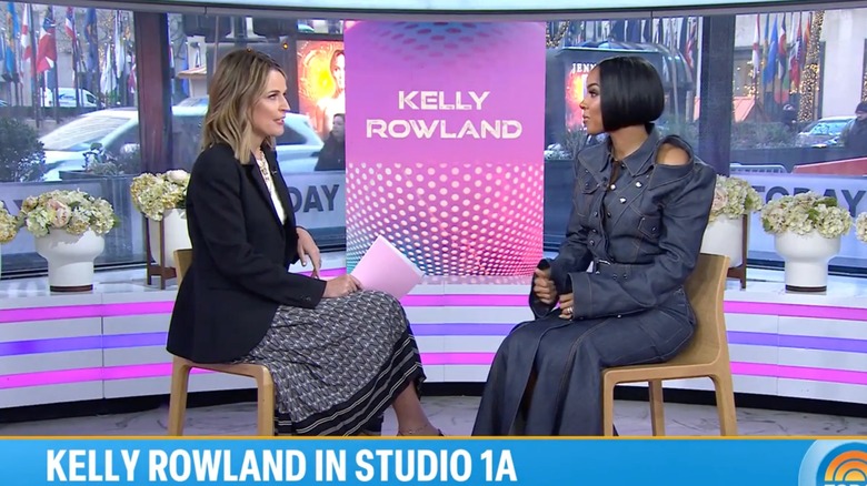 Savannah Guthrie interviewing Kelly Rowland