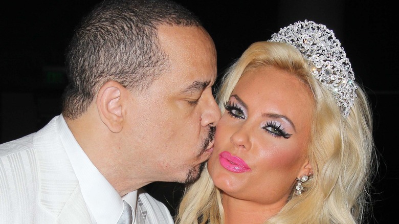 Ice-T kissing Coco Austin