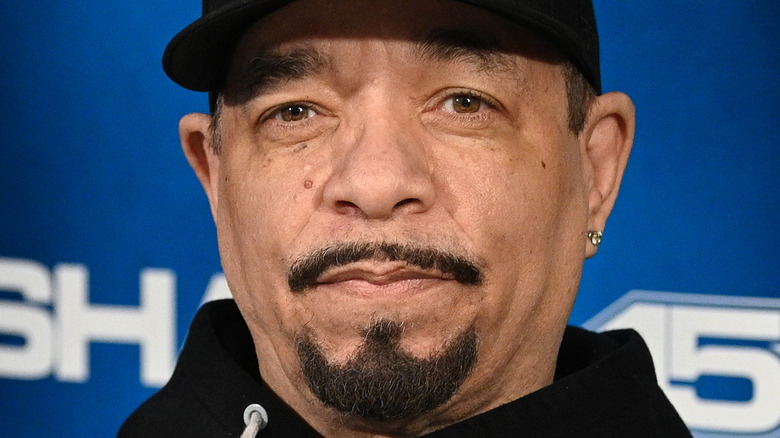 Ice T smirking Sirius XM