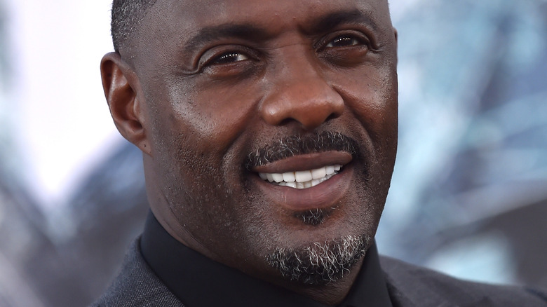 Idris Elba smiling