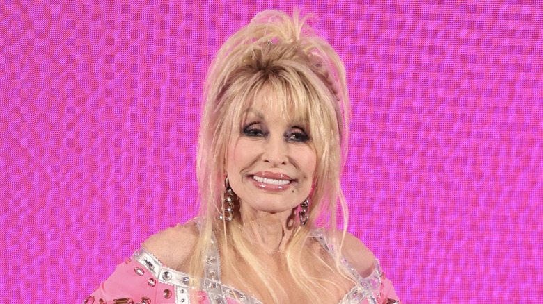 Dolly Parton smiling
