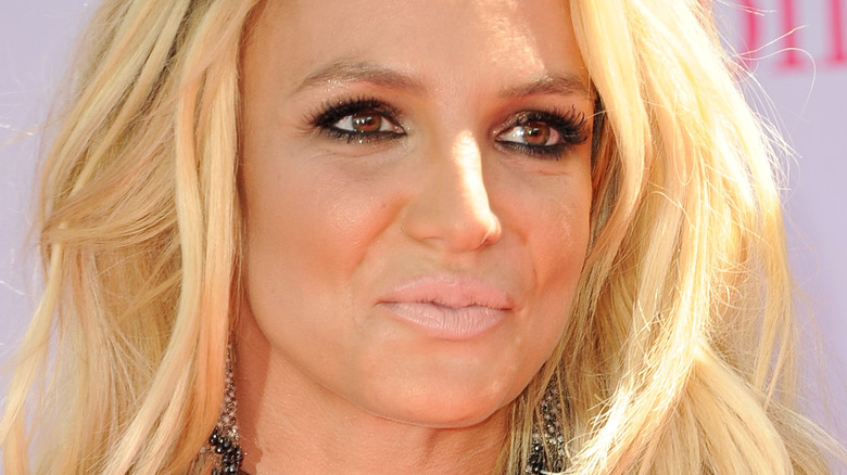Britney Spears smirking 