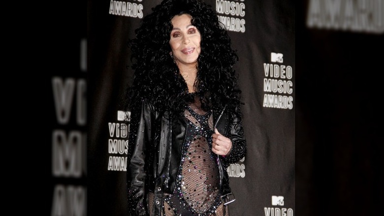 Cher posing