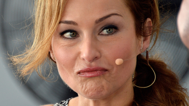 Giada De Laurentiis pulling a face