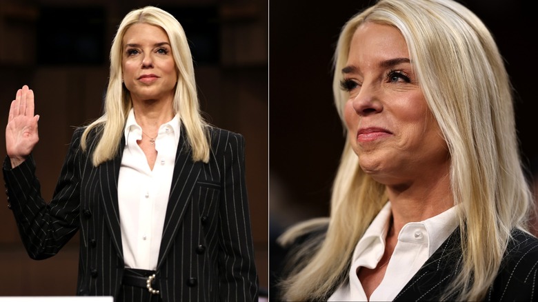Pam Bondi being sworn in