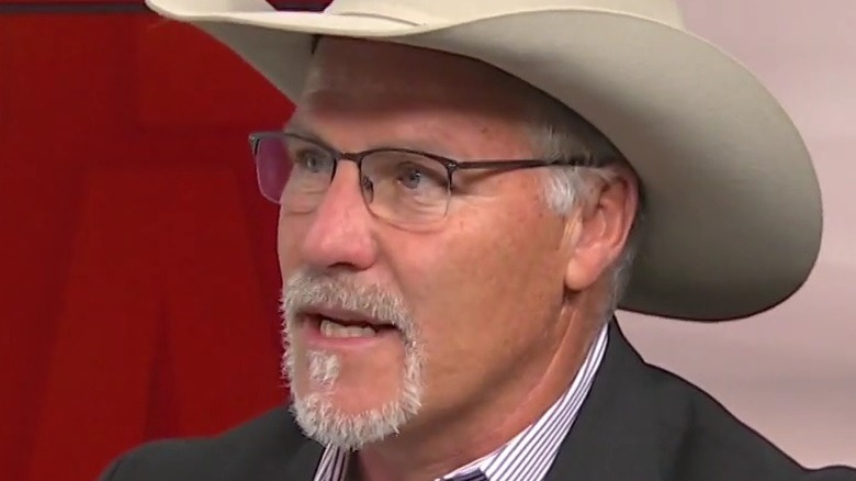 Kyle Biedermann during an interview