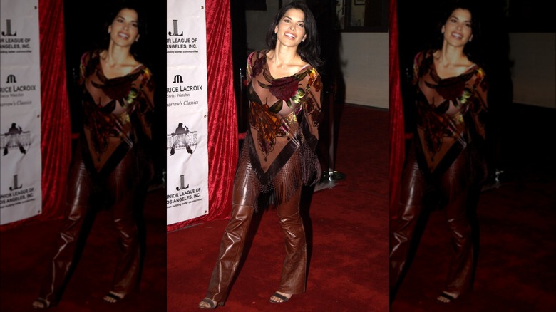 Lauren Sánchez wearing semi-sheer poncho