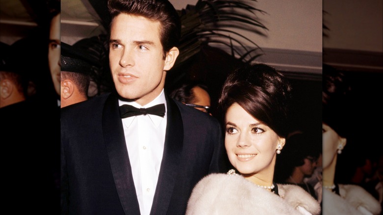 Warren Beatty and Natalie Wood at a 1961 formal event