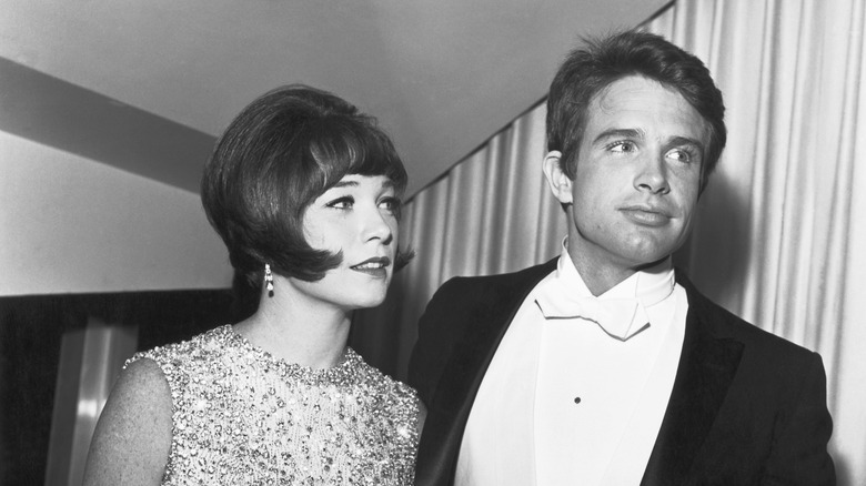 Shirley MacLaine and her brother, Warren Beatty, attend a film premiere in the mid-1960s