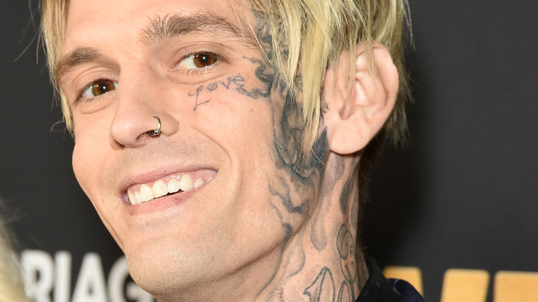 Aaron Carter smiling