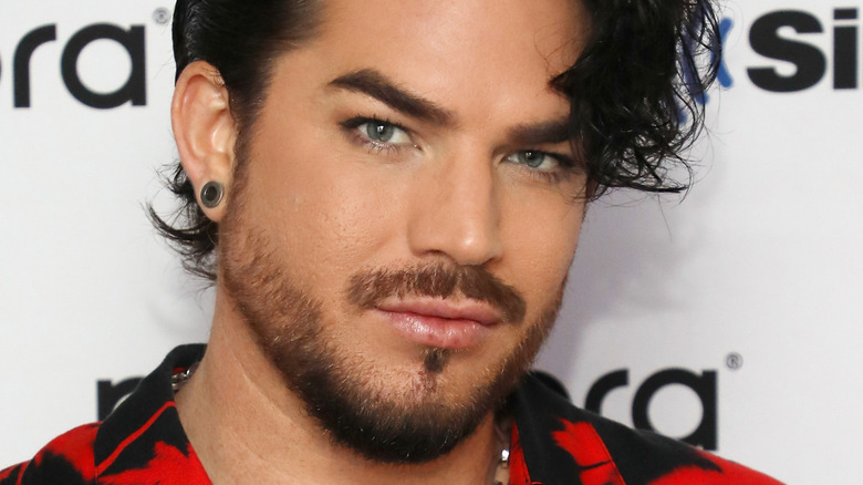 Adam Lambert looking serious