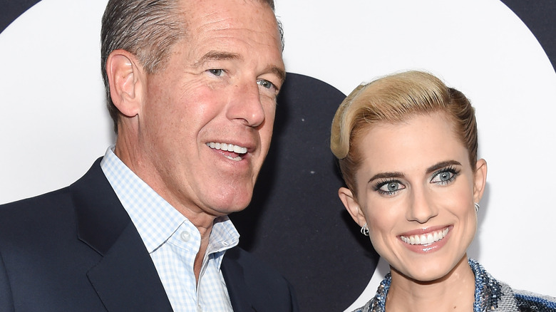 Brian Williams and daughter Allison at the "Get Out" premiere