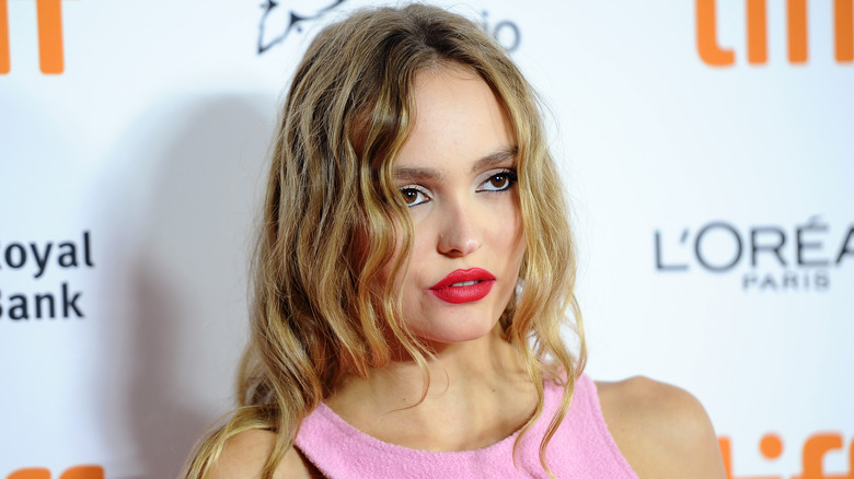 Lily-Rose Depp posing
