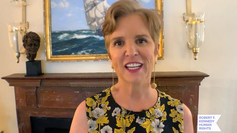 Kerry Kennedy speaking at a virtual event